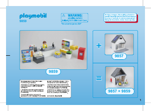 Bruksanvisning Playmobil set 9859 City Life Posthus