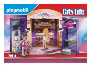 Bedienungsanleitung Playmobil set 70316 City Life Tanzstudio und Bühne