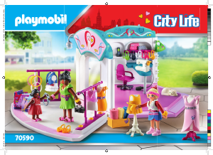 Manual Playmobil set 70590 City Life Fashion design studio