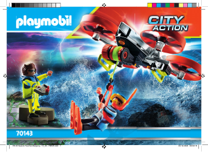 Manuale Playmobil set 70143 Rescue Drone di salvataggio della guardia costiera