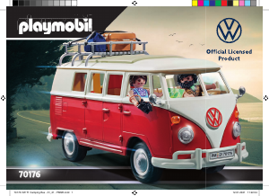 Bedienungsanleitung Playmobil set 70176 Promotional Volkswagen t1 camping bus