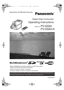 Bruksanvisning Panasonic PV-GS50K Videokamera