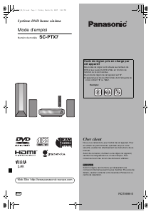 Mode d’emploi Panasonic SC-PTX7 Système home cinéma