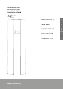 Εγχειρίδιο Panasonic PAW-DHWM200A Αντλία θερμότητας