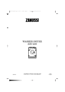 Bruksanvisning Zanussi ZJD12191 Kombinerad tvätt-tork
