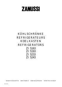 Bedienungsanleitung Zanussi ZI5233 Kühlschrank