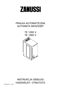 Használati útmutató Zanussi TE1265V Mosógép