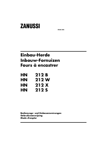 Mode d’emploi Zanussi HN212A Cuisinière