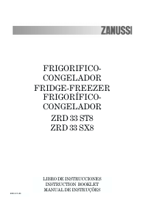 Bruksanvisning Zanussi ZRD33SX8 Kyl-frys
