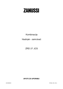 Priručnik Zanussi ZRD27JCS Frižider – zamrzivač