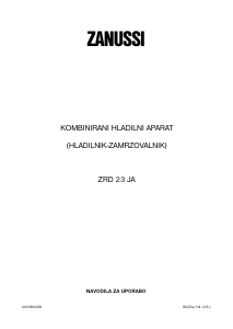 Priročnik Zanussi ZRD23JA Hladilnik in zamrzovalnik