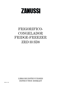 Manual de uso Zanussi ZRD33SD8 Frigorífico combinado