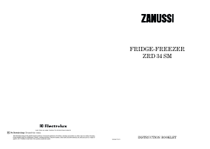 Bruksanvisning Zanussi ZRD34SM Kyl-frys