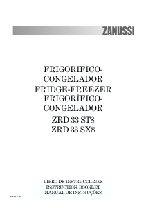 Manual Zanussi ZRD33ST8 Fridge-Freezer