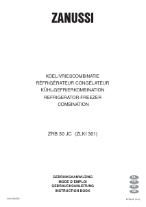 Bruksanvisning Zanussi ZRB30JC Kyl-frys