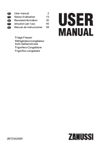 Bedienungsanleitung Zanussi ZBT23420SR Kühl-gefrierkombination