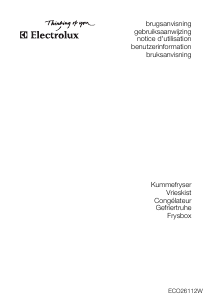 Bedienungsanleitung Electrolux ECO26112W Gefrierschrank