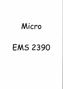 Bruksanvisning Electrolux EMS2388W Mikrovågsugn
