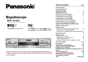 Mode d’emploi Panasonic NV-MV16EG Magnétoscope