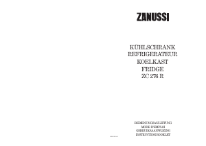 Bedienungsanleitung Zanussi ZC276R Kühlschrank