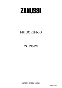 Manual de uso Zanussi ZC395R3 Refrigerador