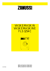Bruksanvisning Zanussi FLS 1254 C Vaskemaskin