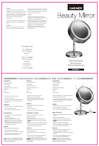 Mode d’emploi Carmen BM9500 Miroir
