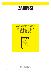 Bruksanvisning Zanussi FLS 852 C Vaskemaskin