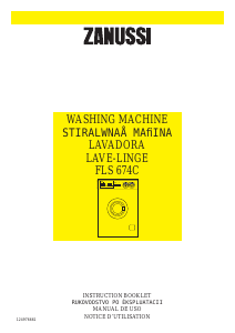 Mode d’emploi Zanussi FLS 674 C Lave-linge