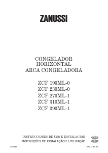 Manual Zanussi ZCF 270ML-1 Congelador