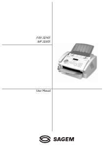 Bruksanvisning Sagem FAX 3245 Faxmaskin