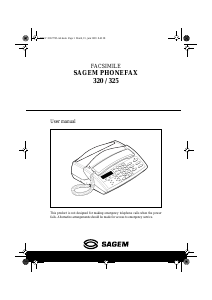 Handleiding Sagem Phonefax 320 Faxapparaat