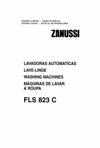 Mode d’emploi Zanussi FLS 823 C Lave-linge