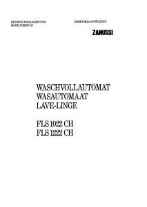 Handleiding Zanussi FLS 1222 Wasmachine
