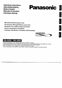 Manual Panasonic NN-A860CB Microwave