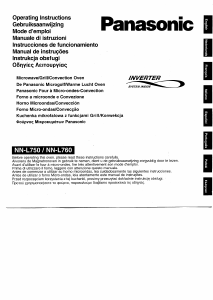 Manual Panasonic NN-L760WBWPG Micro-onda