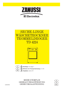 Mode d’emploi Zanussi-Electrolux TD4224 Sèche-linge