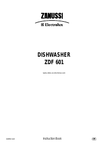 Handleiding Zanussi-Electrolux ZDF601 Vaatwasser