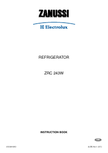 Bruksanvisning Zanussi-Electrolux ZRC243W Kylskåp