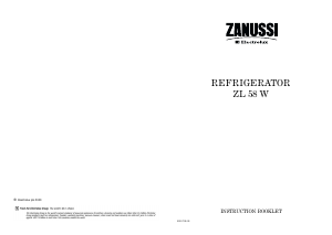 Bruksanvisning Zanussi-Electrolux ZL58W Kylskåp