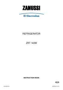 Bruksanvisning Zanussi-Electrolux ZRT143W Kylskåp