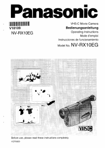 Bedienungsanleitung Panasonic NV-RX10EG Camcorder