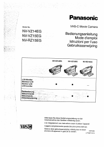 Bedienungsanleitung Panasonic NV-RZ15EG Camcorder