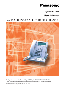 Handleiding Panasonic KX-TDA200E Telefoon