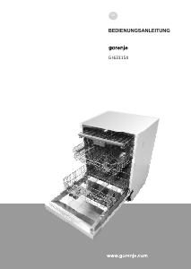 Bedienungsanleitung Gorenje GI63315X Geschirrspüler