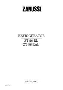 Handleiding Zanussi ZT56RAL Koelkast