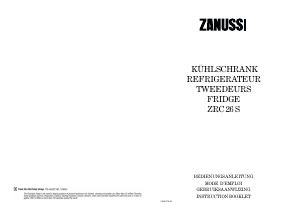 Manual Zanussi ZRC26S8 Refrigerator