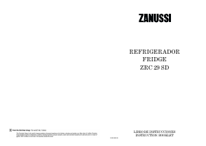 Manual de uso Zanussi ZRC29SD Refrigerador