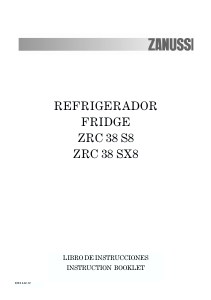 Manual Zanussi ZRC38SX8 Refrigerator