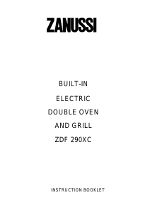Manual Zanussi ZDF290XC Oven